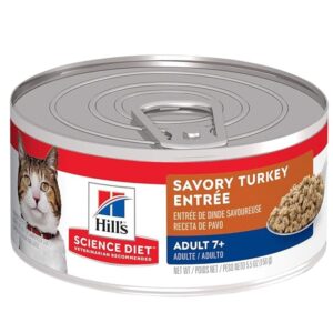 HILLS GATO LATA ADULT 7 PLUS SEVORY TURKEY